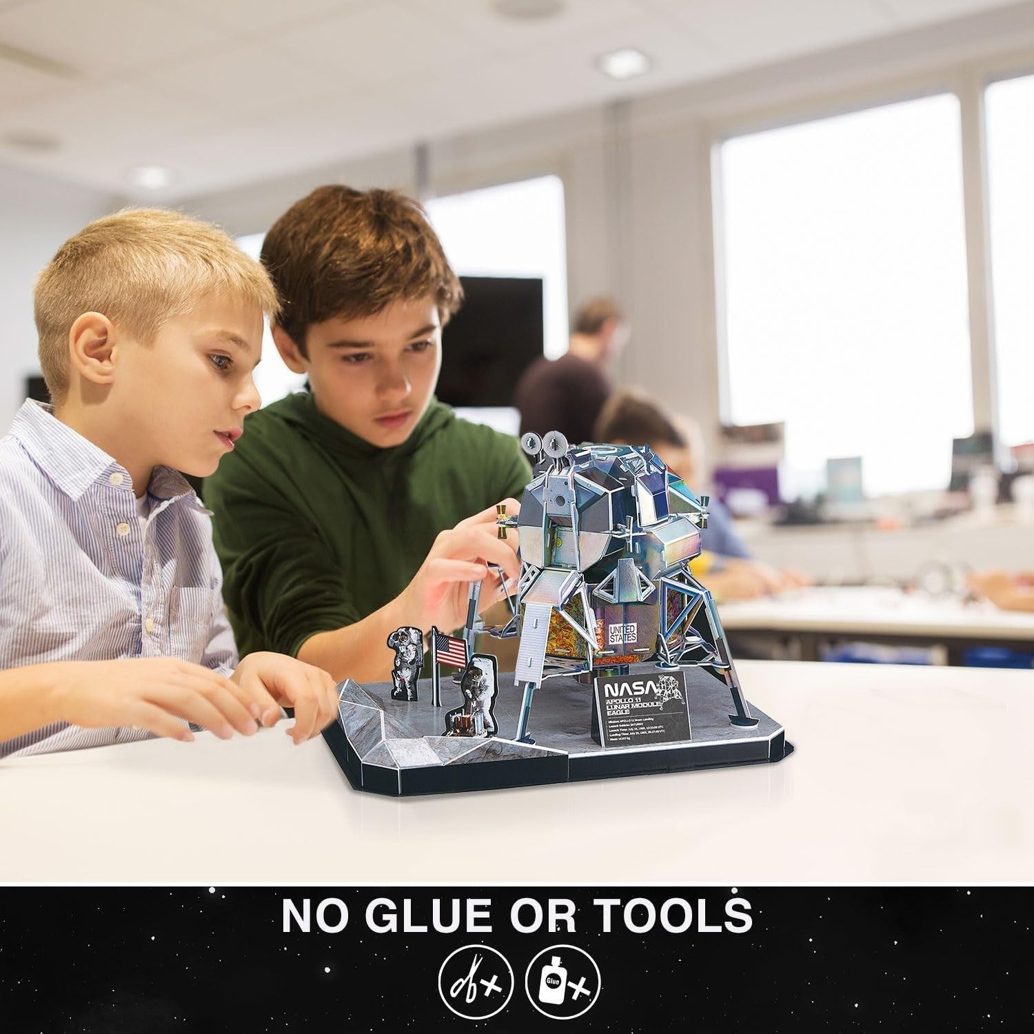 3D Space Rocket Puzzle for Kids & Adults - 93 Pieces, Educational Model