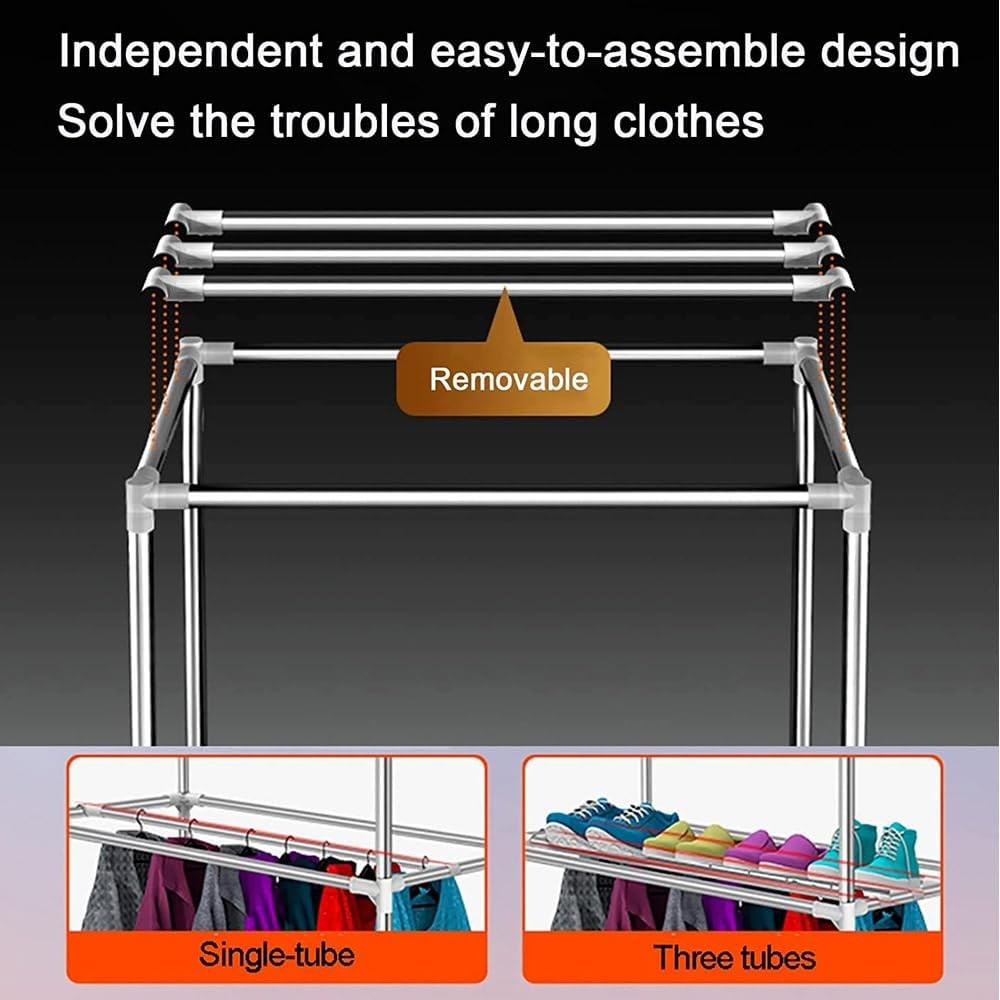 Portable Electric Clothes Dryer 15kg Warm Air Wardrobe 2 Tier 1000W
