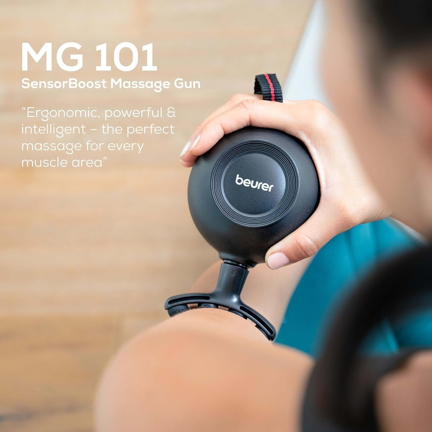 Compact Trigger Point Massage Gun with Pressure Sensor Quiet Deep Muscle Relief