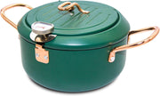 Large Japanese Tempura Frying Pot 3.5L 10.2in Nonstick Thermometer