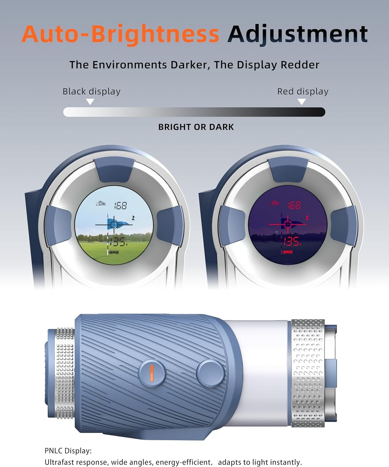 Golf Rangefinder with Slope 800Y Flag Lock Vibration Magnetic Rechargeable