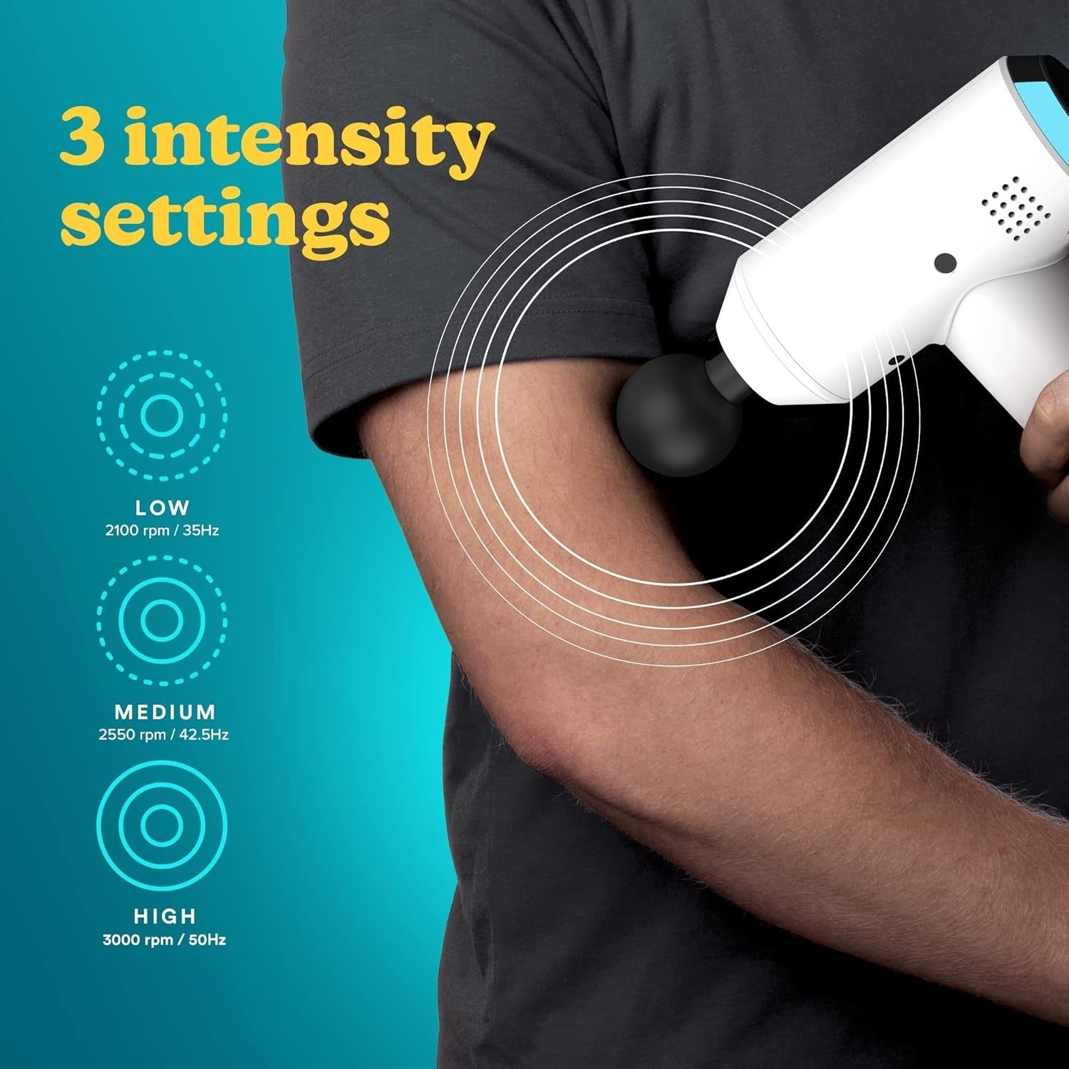 Deep Tissue Massage Gun Handheld Percussion Muscle Relief 5 Heads