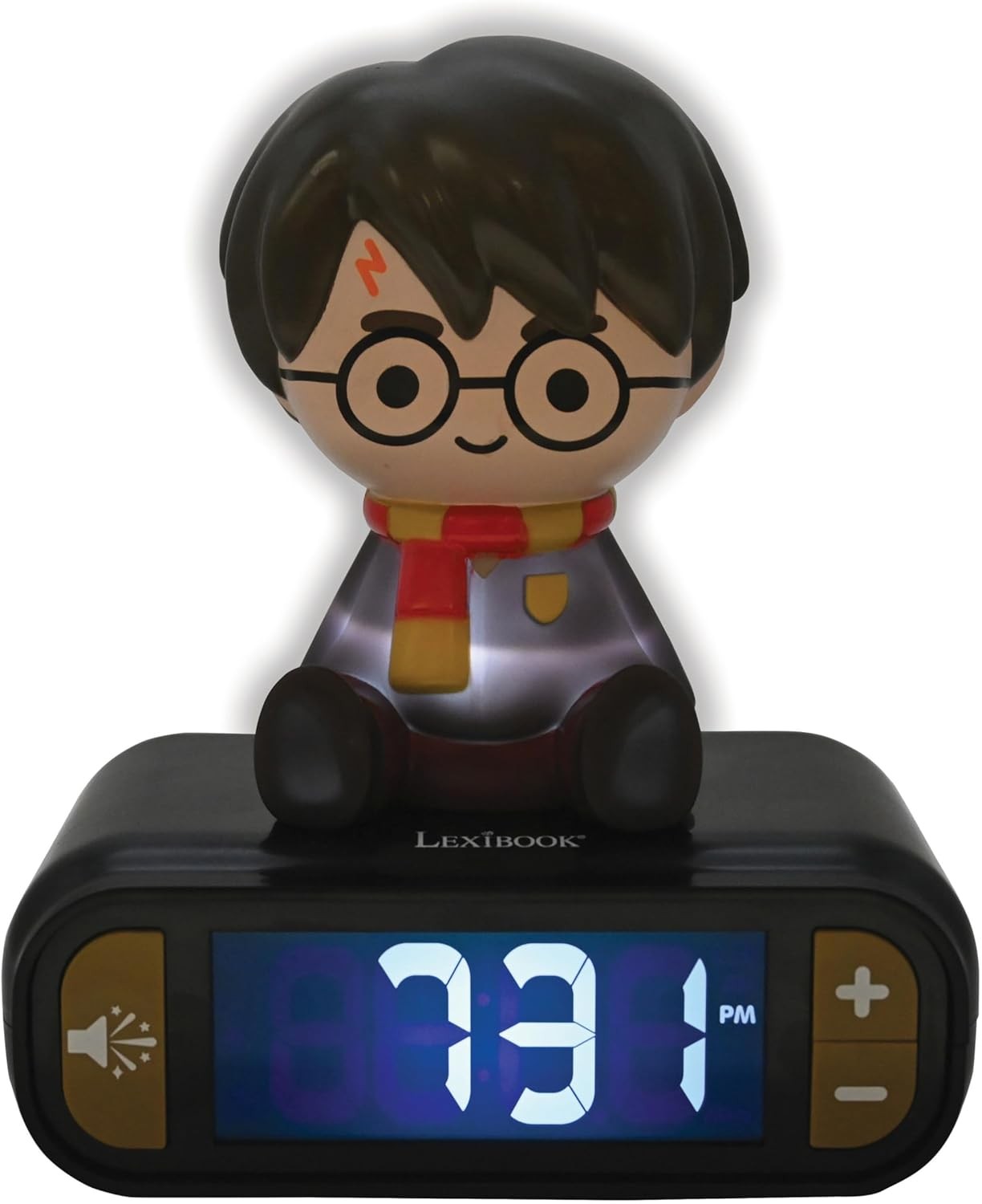 Kids Alarm Clock Night LED Display Snooze Sounds Bedroom Gift