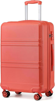 Travel Suitcase 24” ABS+PC Hard Shell Spinner Wheels with TSA Lock
