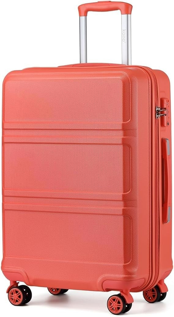 Travel Suitcase 24” ABS+PC Hard Shell Spinner Wheels with TSA Lock