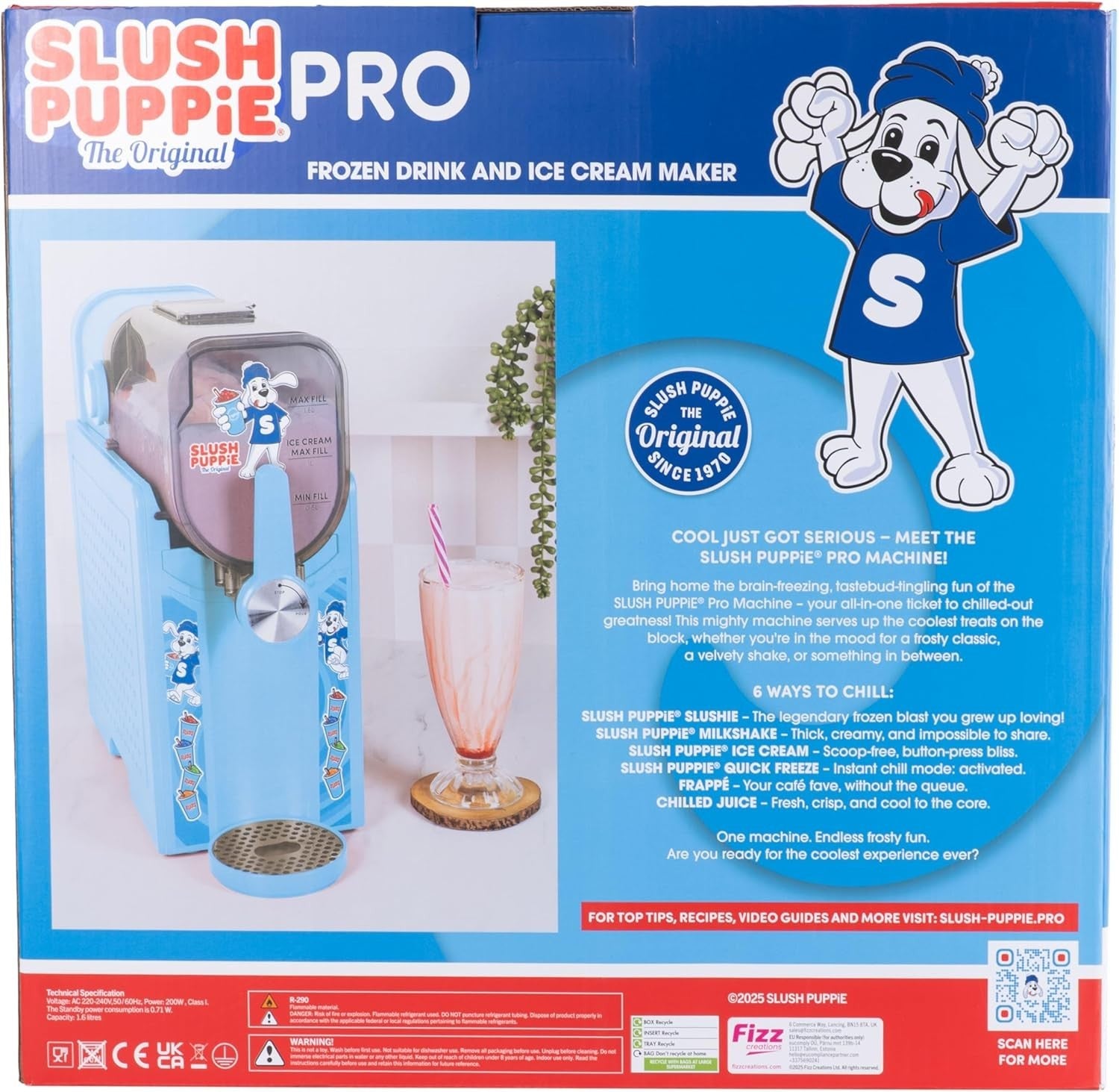 Professional Slush Machine 1.6L Frozen Drink Maker Ice Cream 200W Presets