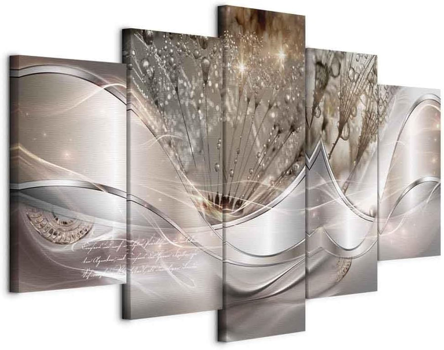 Murando Abstract Flowers Canvas Wall Art 200x100 cm 5-Piece