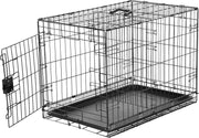 Foldable Medium Metal Dog Crate Cage with Tray – Secure Indoor Kennel 76cm