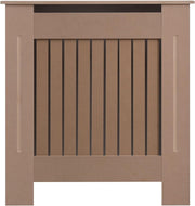 Small Unfinished Radiator Cover | Classic MDF Vertical Slat Cabinet – Paintable