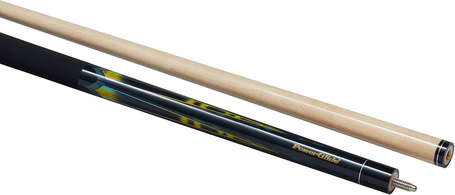 57" Pool Cue 10mm Tip Maple Shaft Ramin Butt Rubber Grip 2-Piece