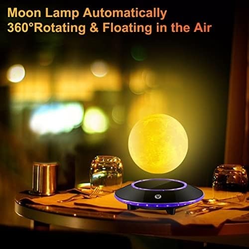 3D Printing Levitating Moon Lamp 16-Color Floating LED Touch-Control Night Light