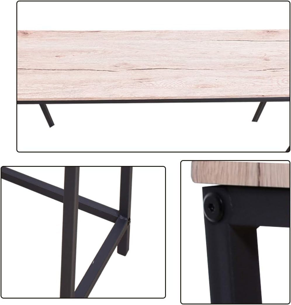 Slim Console Table Narrow Desk Sofa Side Entryway Table Metal Frame