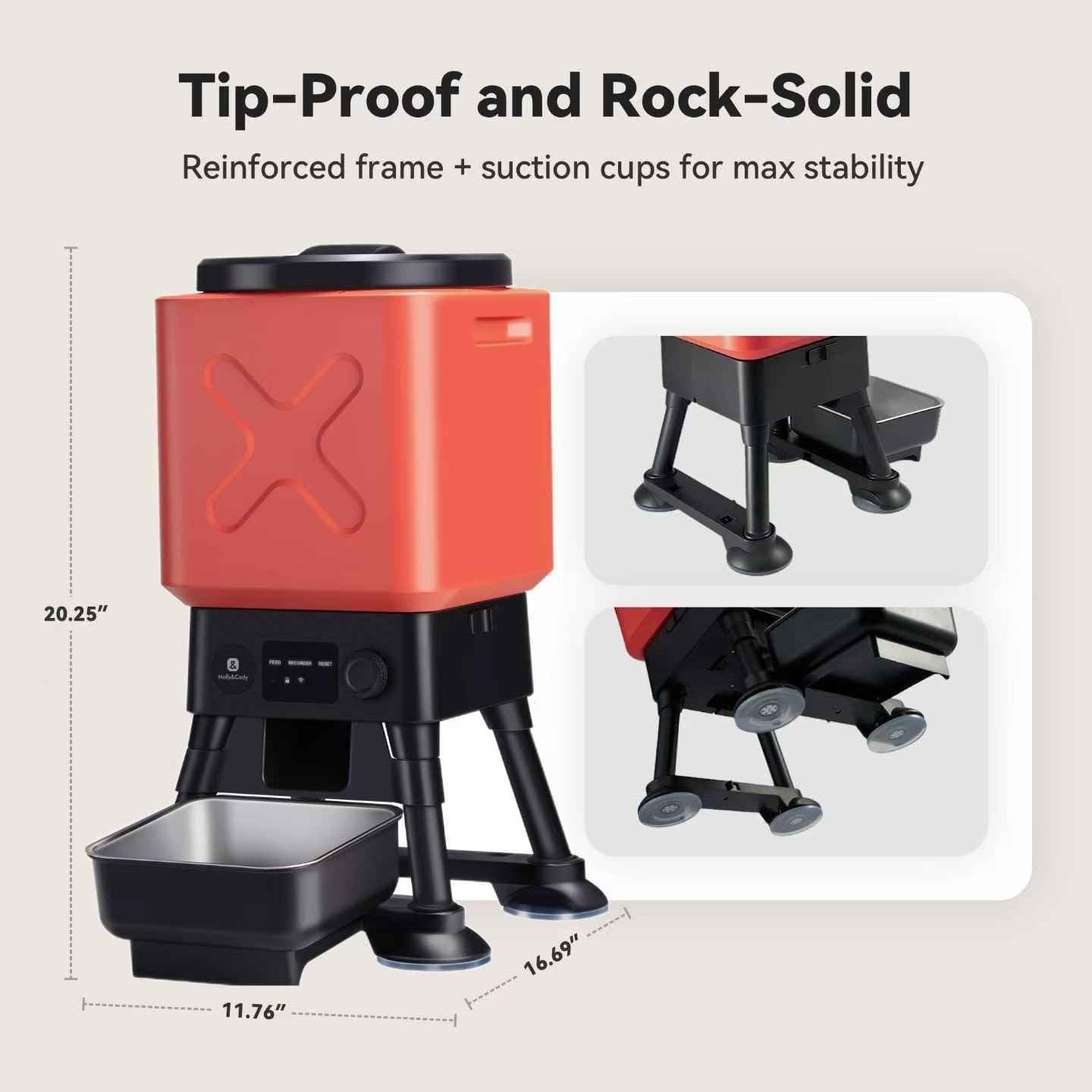 14L Automatic Dog Feeder Large Breed Timed Food Dispenser 6 Meals XL