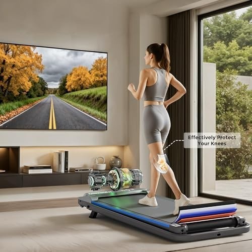 Under Desk Treadmill 9% Incline 4in1 Walking Running Machine 12kmh Quiet 150kg
