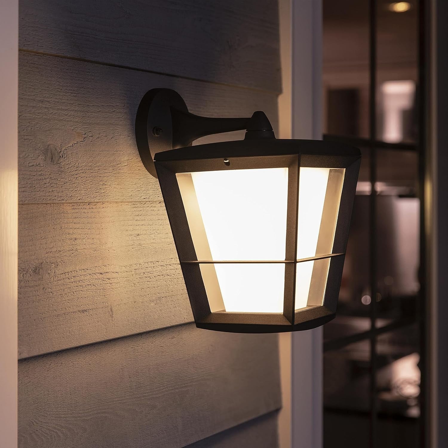 Smart Outdoor LED Garden Wall Light, Color Ambiance, Alexa Compatible