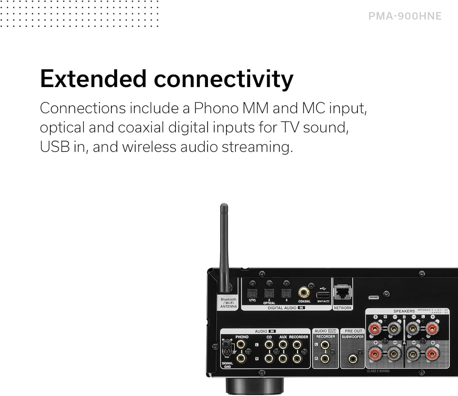 High-Resolution Network HiFi Amplifier 85W Phono EQ Bluetooth WiFi AirPlay2