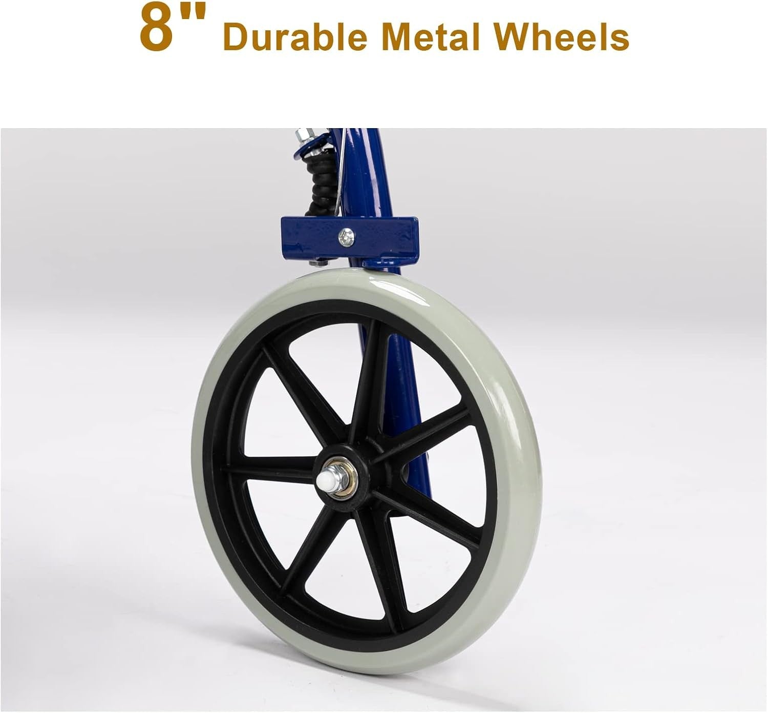 Rollator Walker Lightweight Folding 4 Wheel Mobility Aid Seat Brakes Bag