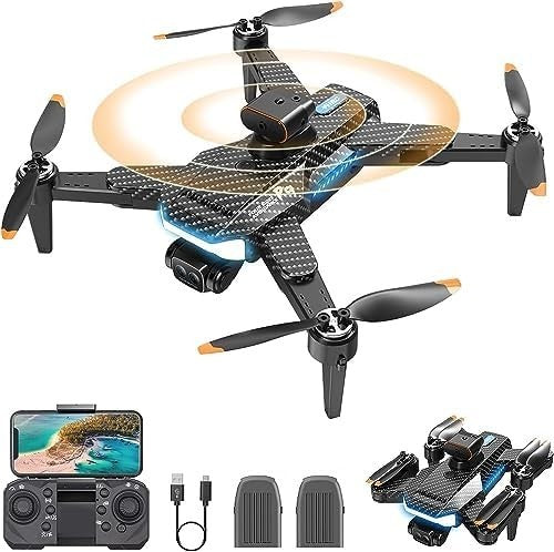 Mini 4K Drone with Brushless Motor, Obstacle Avoidance & 2 Batteries