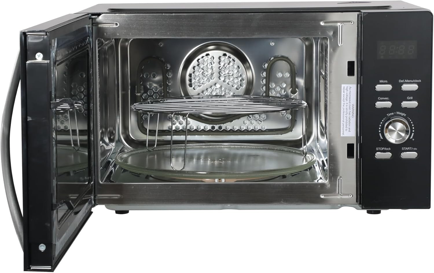 Cookology 25L Combi Microwave Oven Grill 900W 1200W 2200W Black