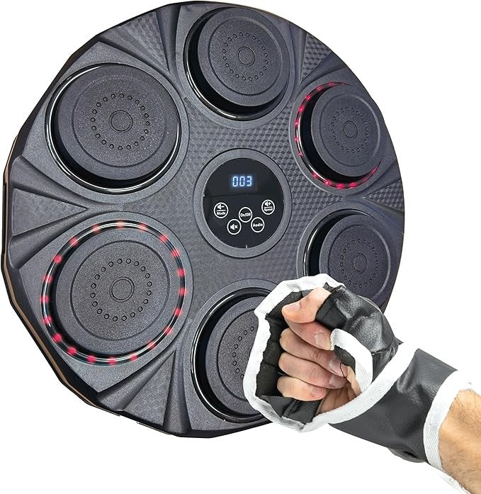 Rechargeable Boxing Pad LED Wall Target Bluetooth Reaction Trainer