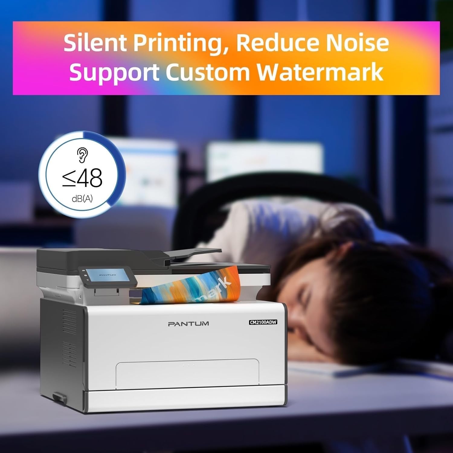 White Colour Laser Printer A4 20ppm Duplex Wireless Office Home