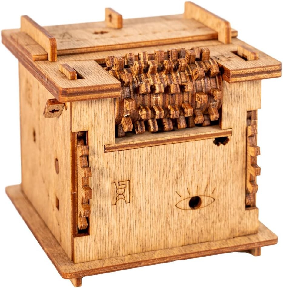 3D Wooden Puzzle Escape Room Box – Brain Teaser, Gift & Money Safe