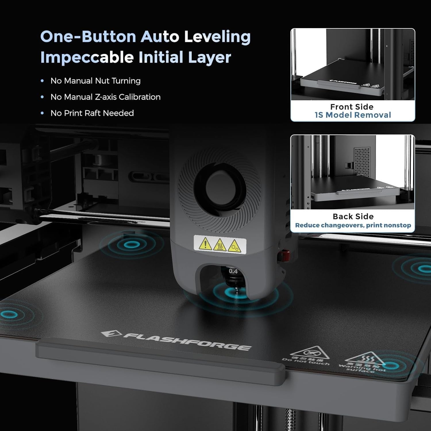 High Speed Core XY 3D Printer Auto Leveling 600mm/s Direct Drive