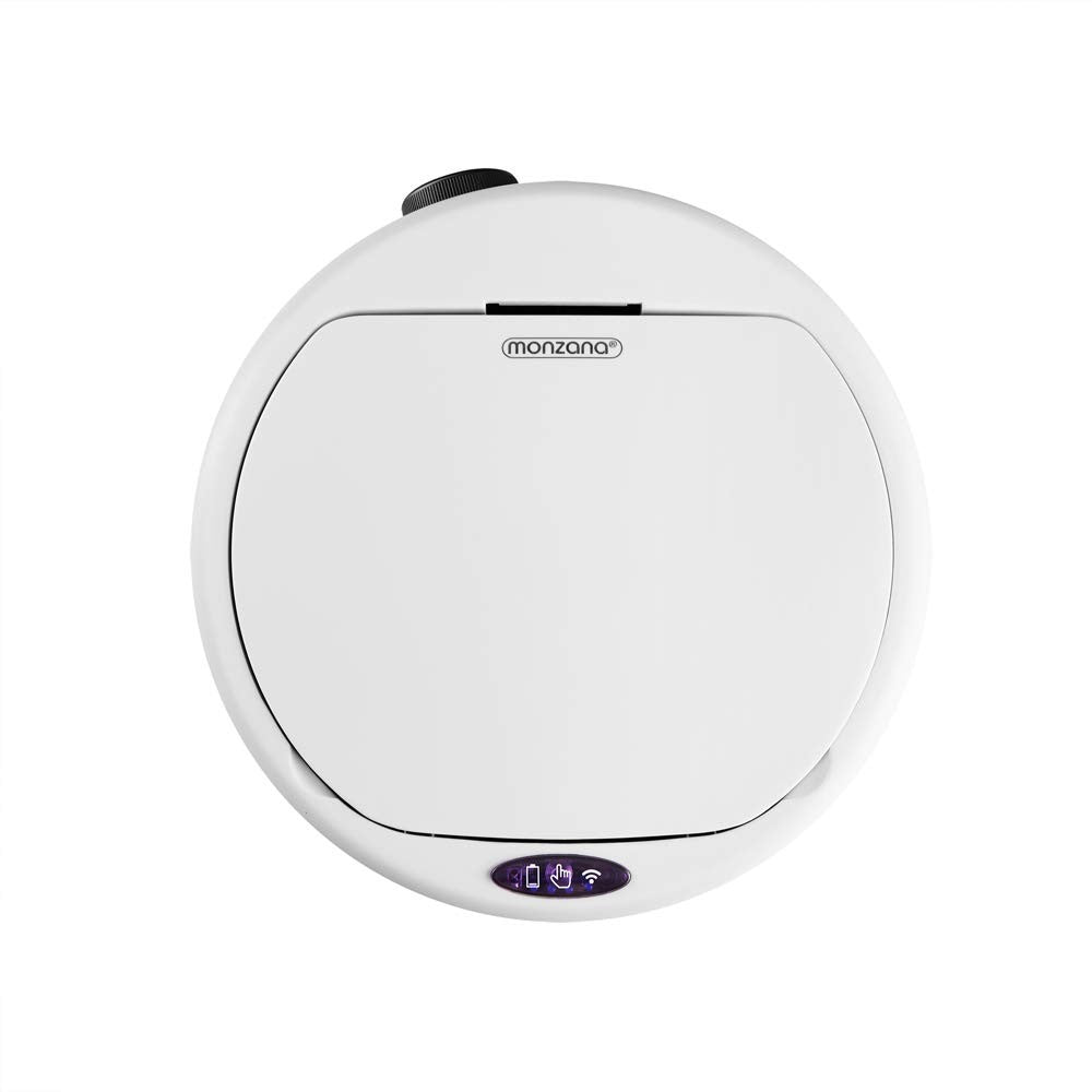 40L Motion Sensor Kitchen Bin White Undercounter Stainless