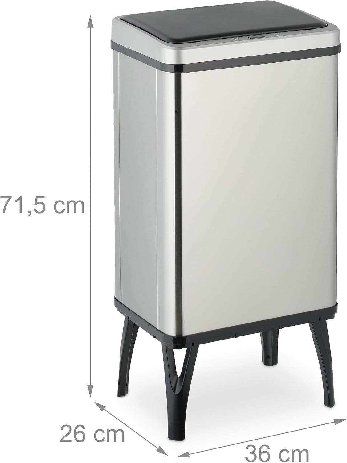 40L Automatic Sensor Kitchen Bin Stainless Steel Touchless