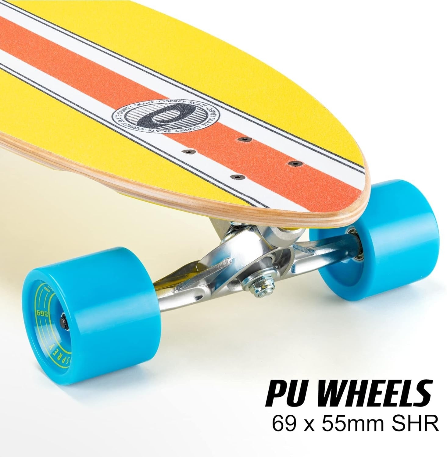 Pintail Longboard Complete 40in Maple Carving Cruiser Skateboard Adult Kids
