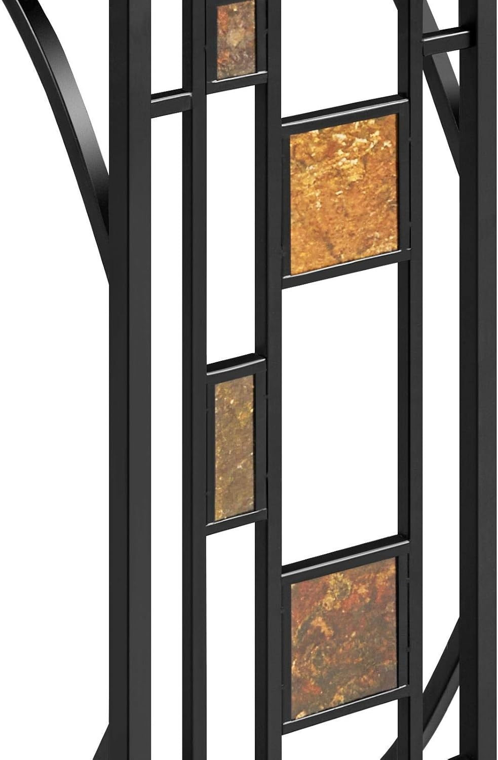 C-Shaped End Table with Storage Shelf, Compact Side Table for Living Room & Offi