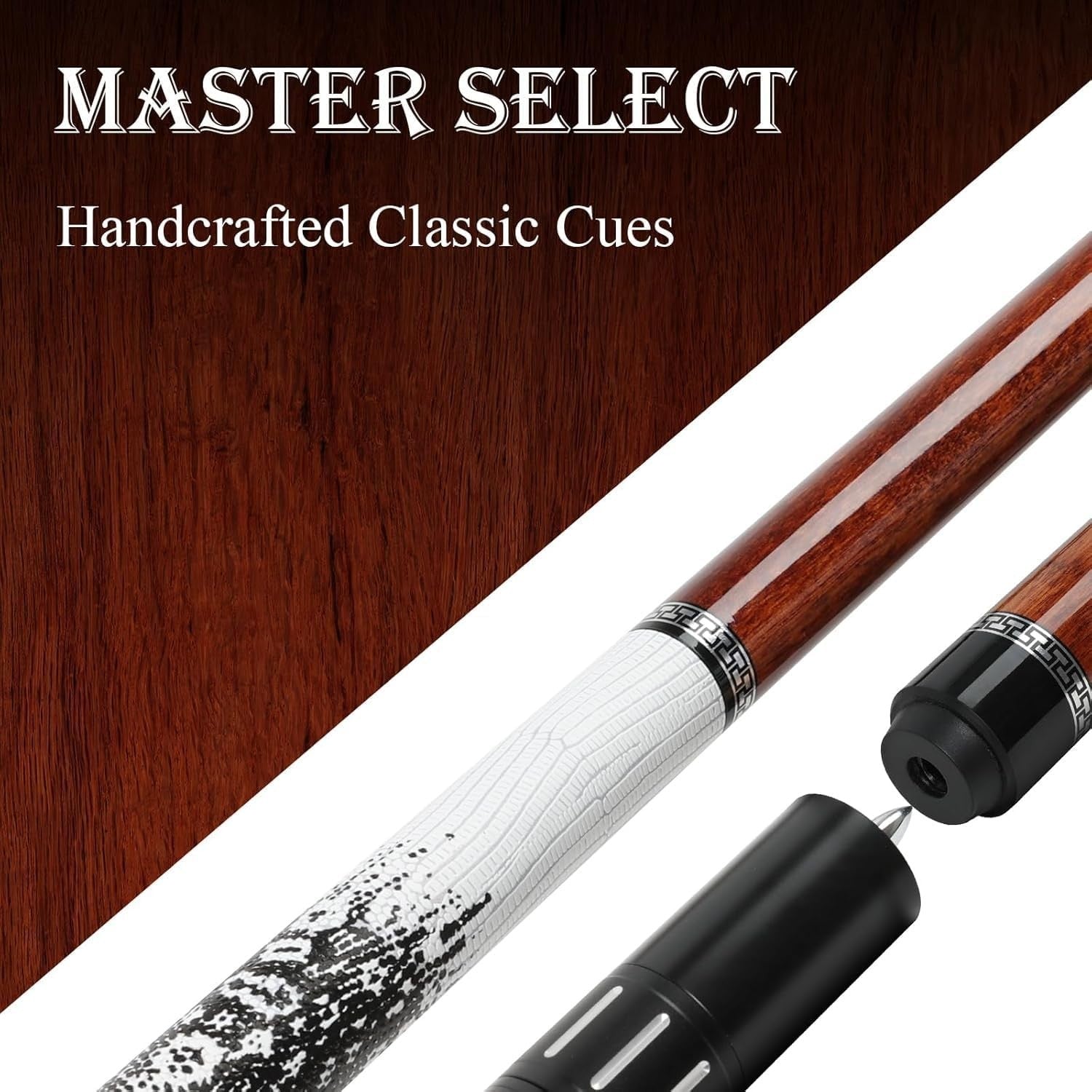 58in Pool Cue 13mm Tip Canadian Maple 20oz With Extension Case & Glove
