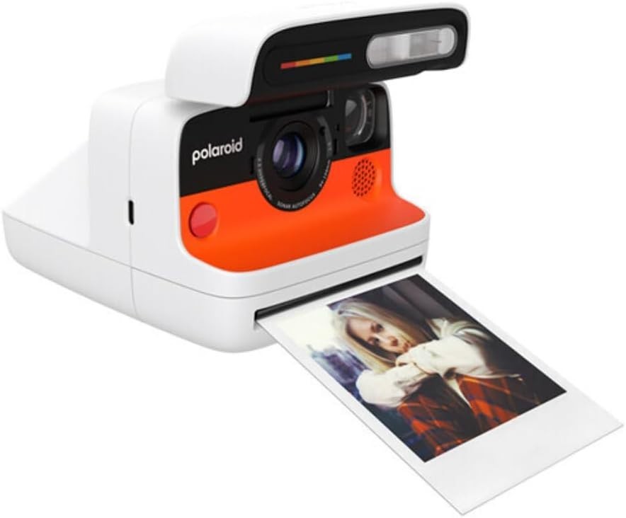 Instant Camera White Sonar Autofocus Retro Photo Camera Foldable