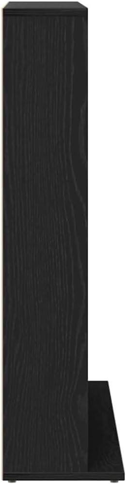 Black Oak CD DVD Storage Cabinet Media Shelf Bookcase Organizer 100cm
