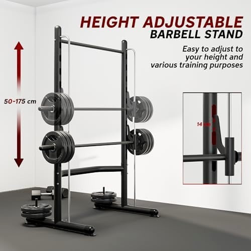 Red Multifunction Power Tower Pull-Up Dip Station Home Gym 200kg