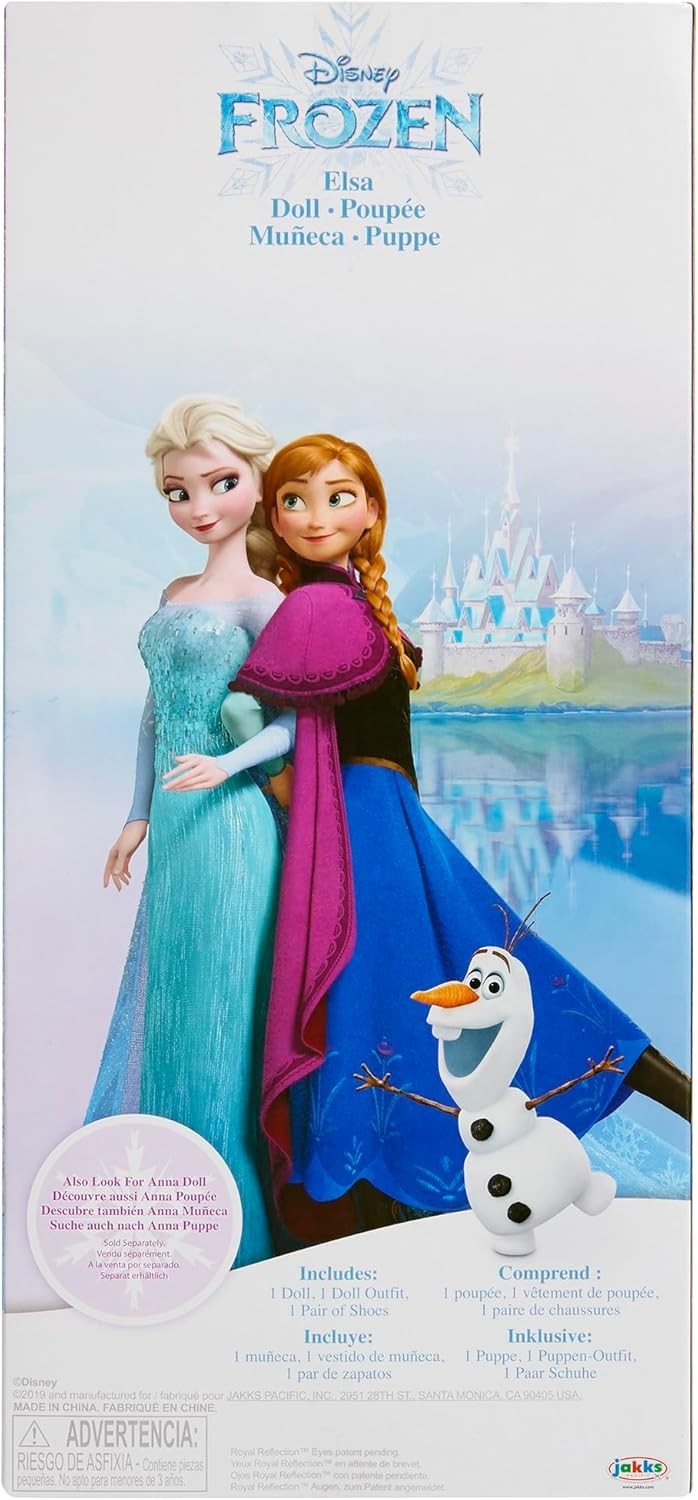 14in Ice Queen Fashion Doll Glitter Cape Braided Hair Toy