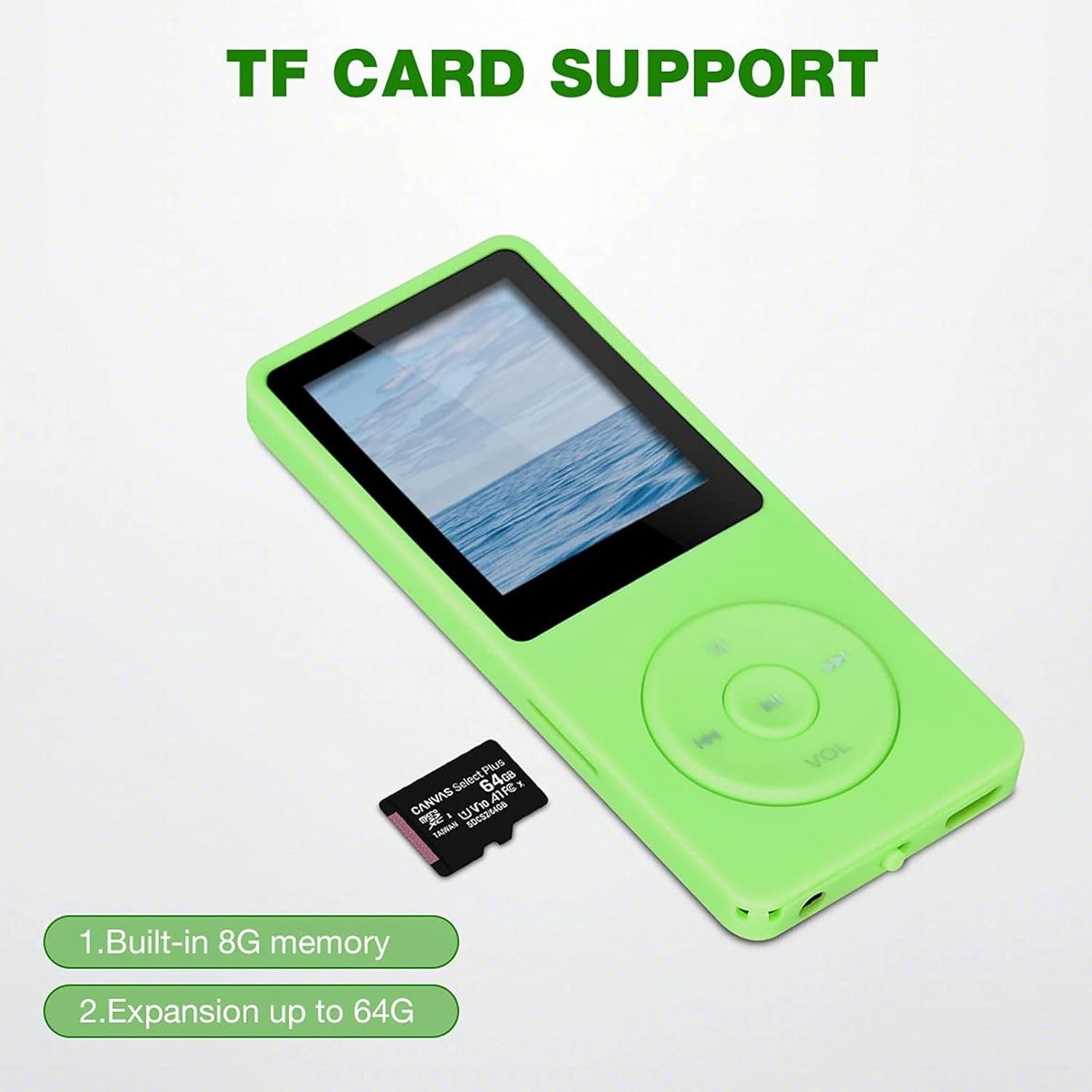 8GBMP3 Player Portable HiFi Music Player FM Radio Voice Recorder