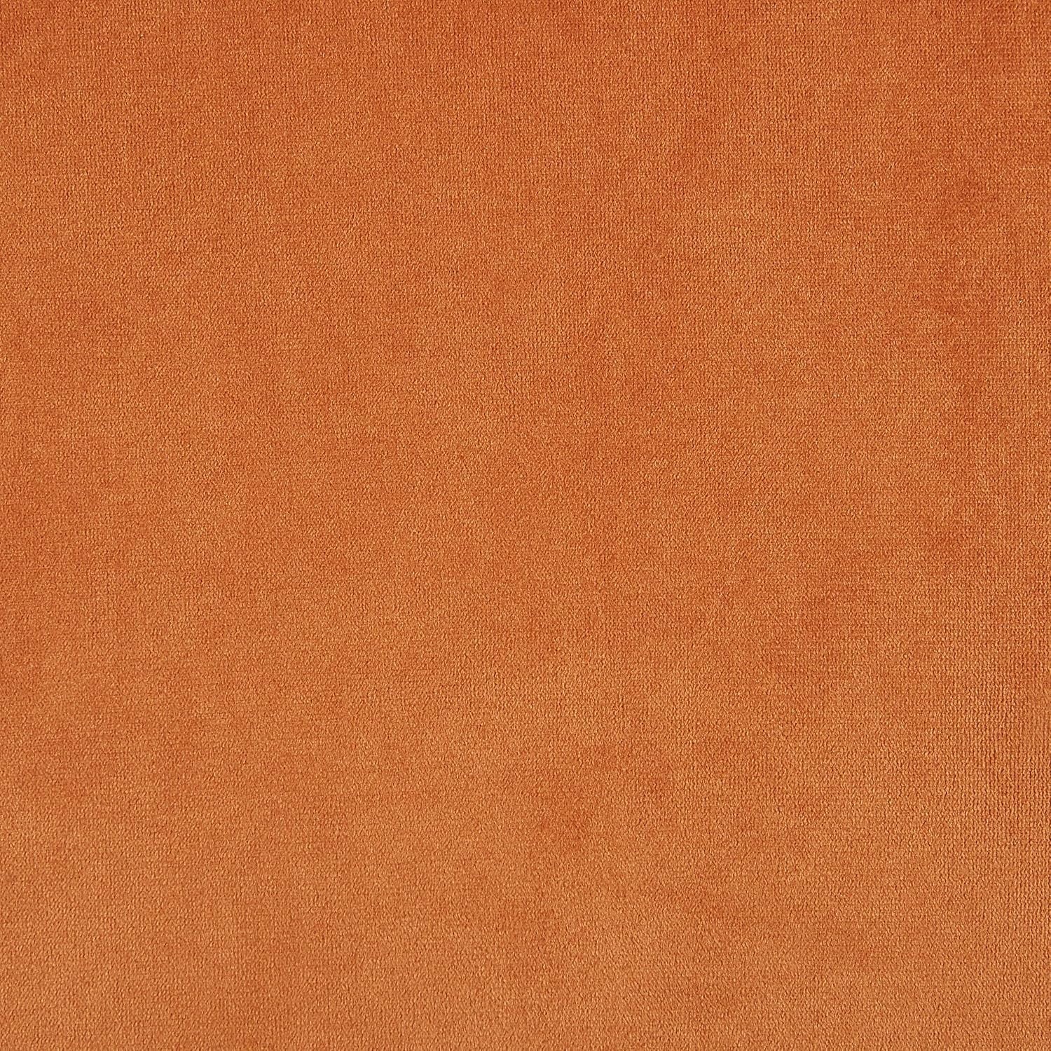 Modern Velvet Left Hand Chaise Lounge White Orange Minimalist Armrest Fabric