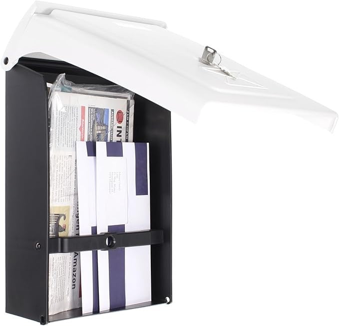 Lockable Waterproof Wall Mount Mailbox – UV Resistant, Fits A4 & Small Parcels
