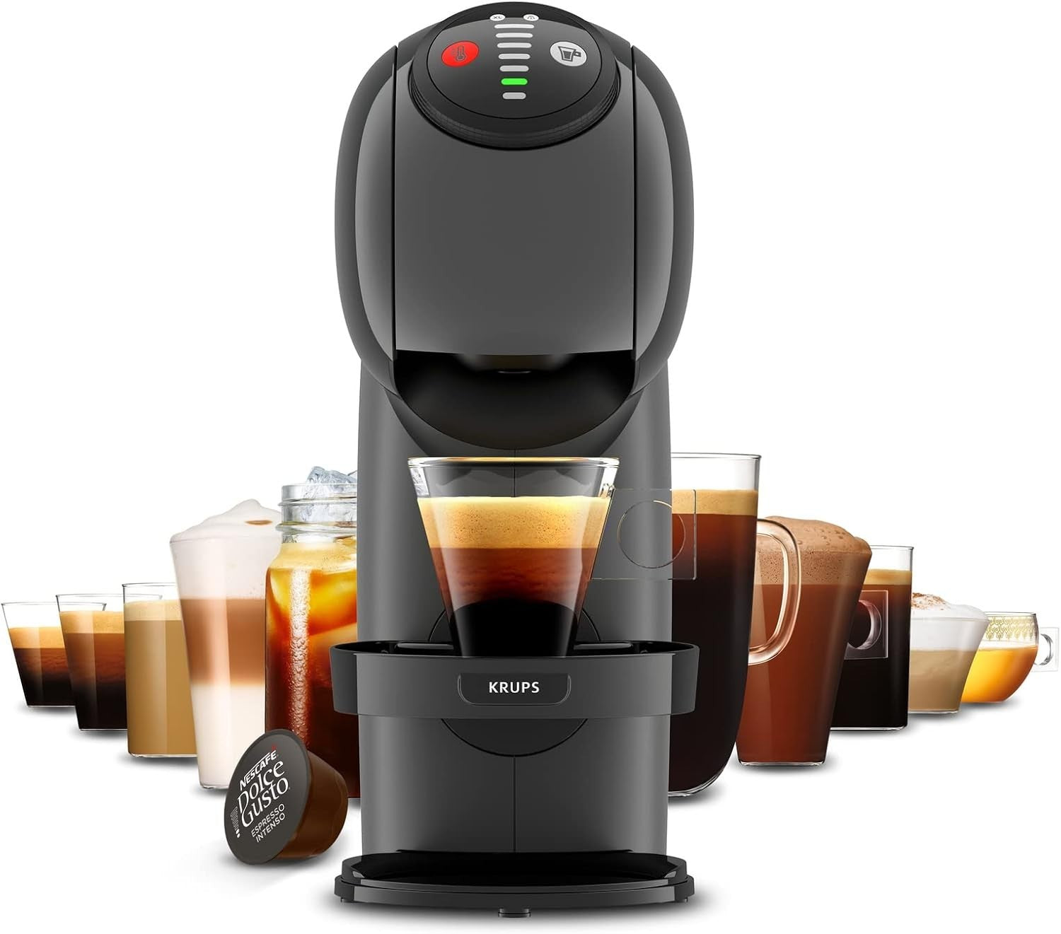 Automatic Pod Coffee Maker | 15 Bar Pressure | Adjustable Drink Size