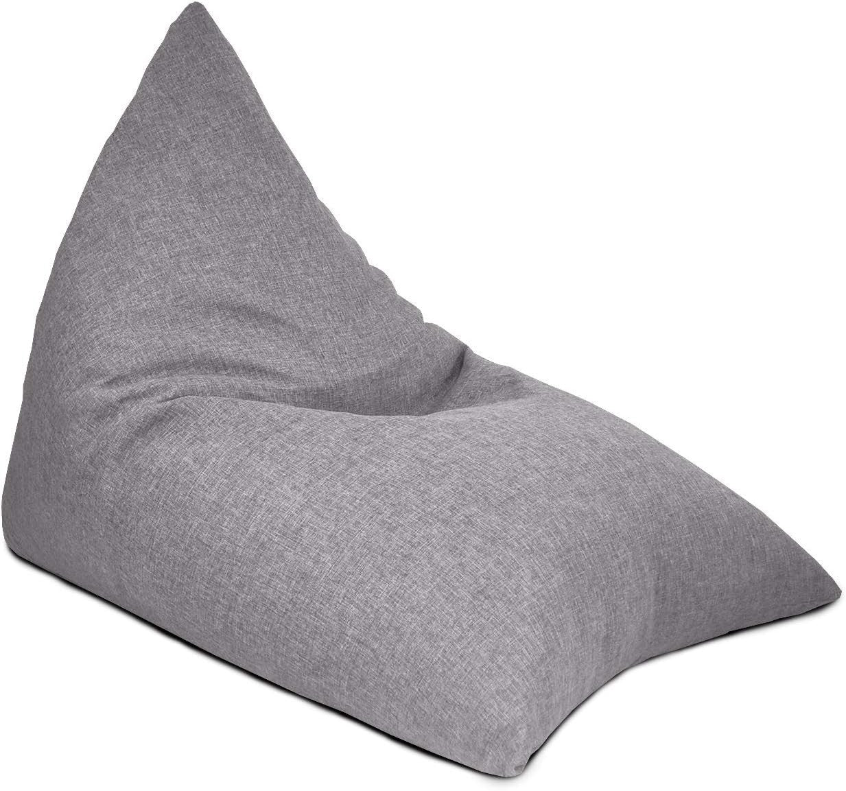 Large Luxury Recliner Bean Bag with Footstool | Lightweight, Easy Clean Seat