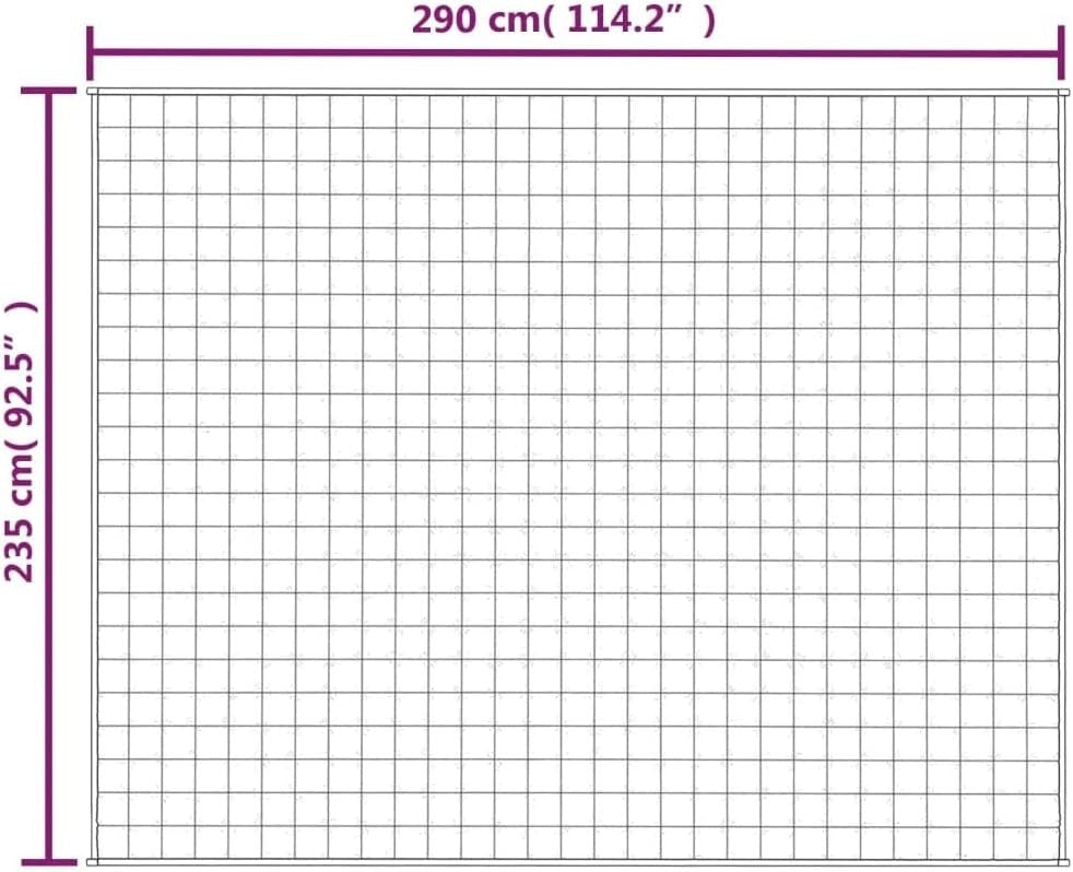 Light Cream 15kg Weighted Blanket 235x290 cm for Sleep Aid & Relaxation