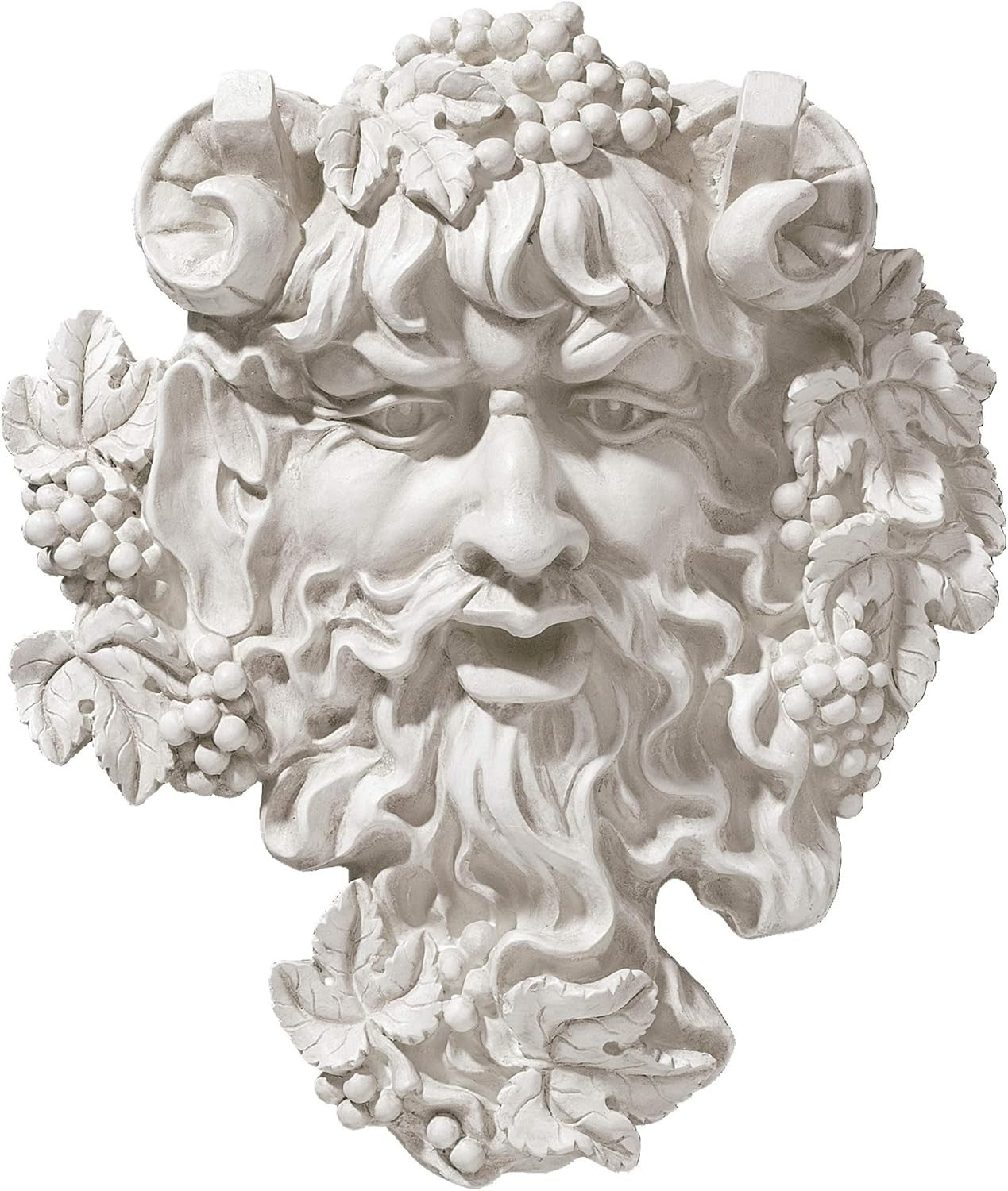 Bacchus Greenman Wall Sculpture 30.5cm Resin Plaque