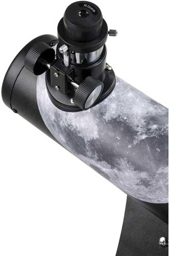 Black 76mm Moon Tabletop Dobsonian Telescope for Beginners
