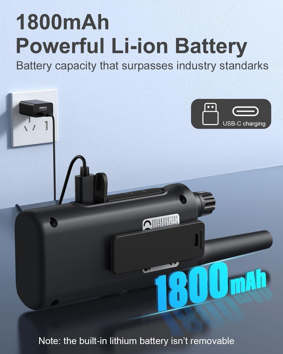 PMR446 Walkie Talkies 2 Pack Long Range USB-C VOX Rechargeable
