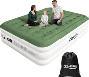 King Air Mattress with Electric Pump – Quick Inflate, Flocked Top, Portable Bed