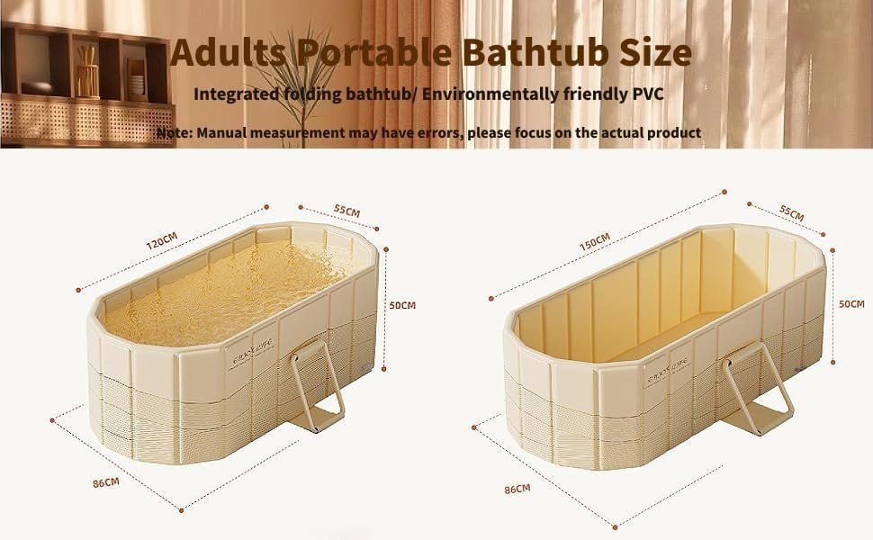 Adult Portable Foldable Bathtub – 150cm Japanese SPA Collapsible Sauna Tub