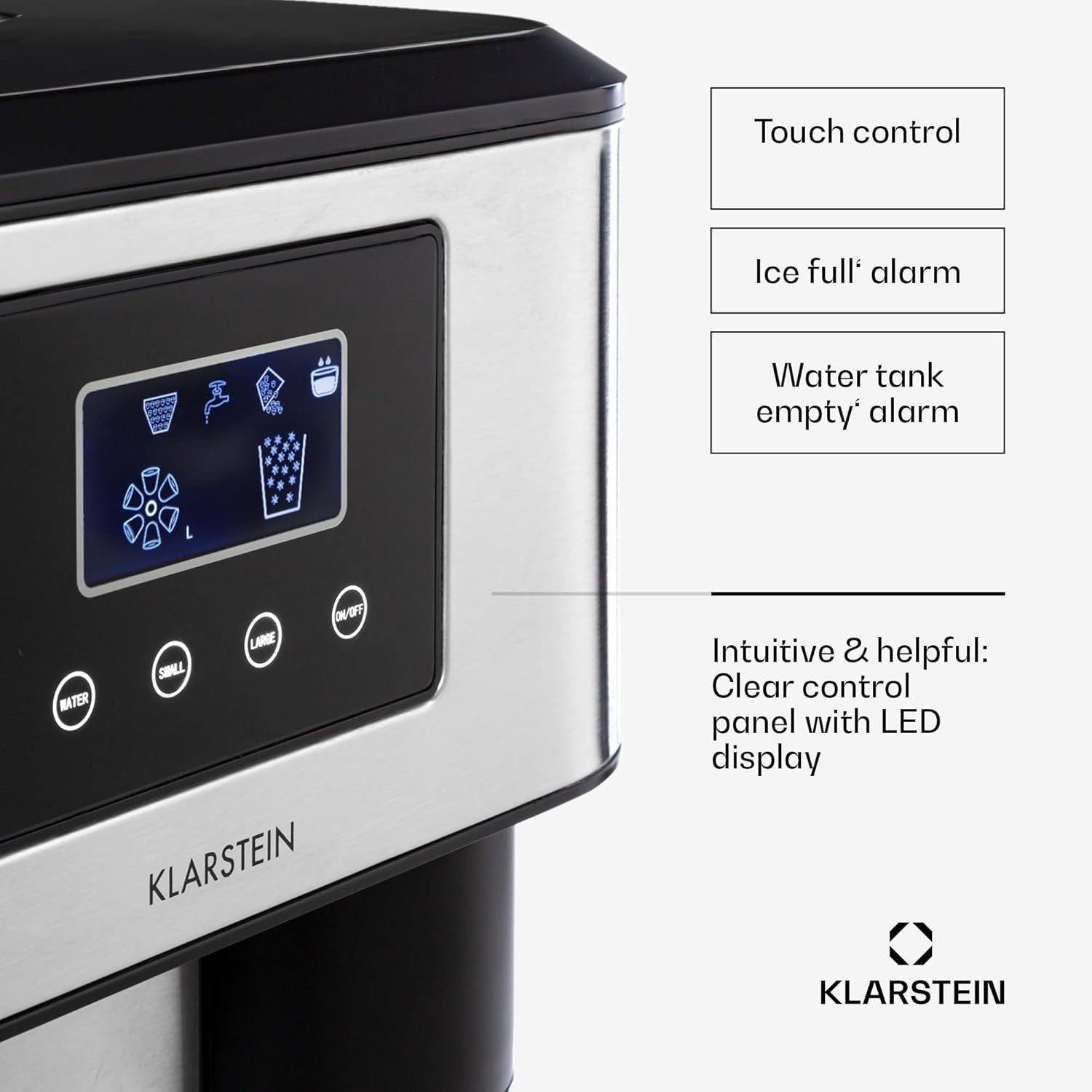 Countertop Ice Maker Bullet & Cube Touch Control Fast Ice Machine