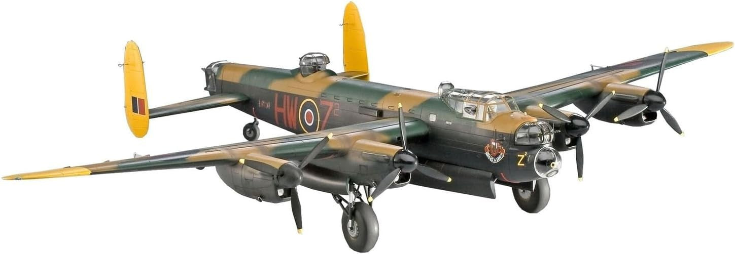 1:72 Scale WWII Bomber Model Kit Unpainted DIY Avro Lancaster Plane Display