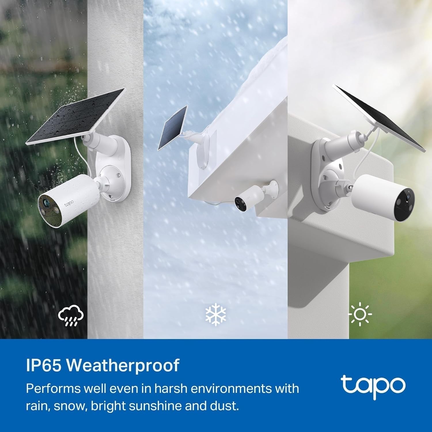 2K Solar Security Camera Outdoor Wireless Color Night Vision IP65